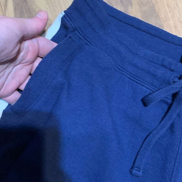 Pair of GAP blue terry joggers w/white stripe down legs. - Picture 7 of 13